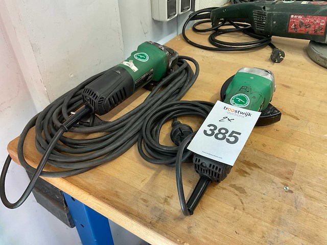 Hikoki haakse slijpmachine (2x) - afbeelding 1 van  5