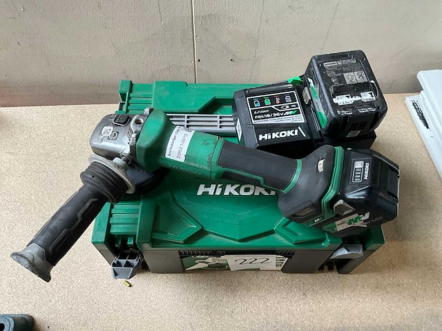 Hikoki haakse slijpmachine - afbeelding 2 van  4