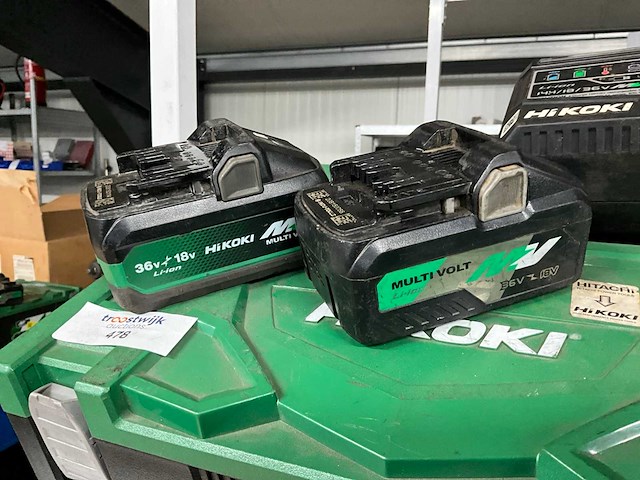 Hikoki multivolt 36 v / 16 v accu’s met lader - afbeelding 2 van  4