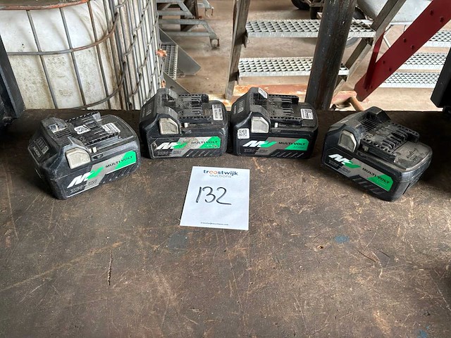 Hikoki multivolt accu's (4x) - afbeelding 1 van  4