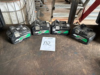 Hikoki multivolt accu's (4x) - afbeelding 1 van  4