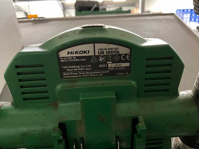 Hikoki ub 18dgl bouwlamp - afbeelding 4 van  5