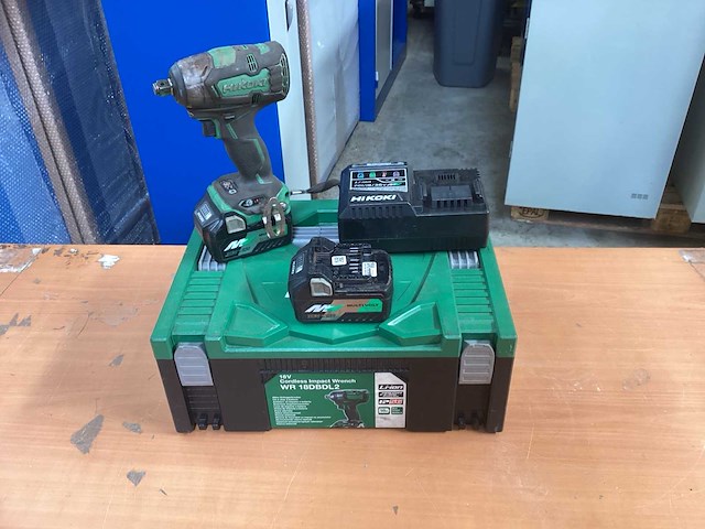 Hikoki wr 18dbdl2 slagmoersleutel 1/2” - 18v incl. bsl 36a18 accu’s + acculader - afbeelding 1 van  11