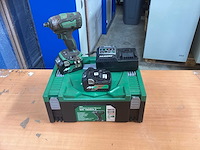 Hikoki wr 18dbdl2 slagmoersleutel 1/2” - 18v incl. bsl 36a18 accu’s + acculader - afbeelding 1 van  11