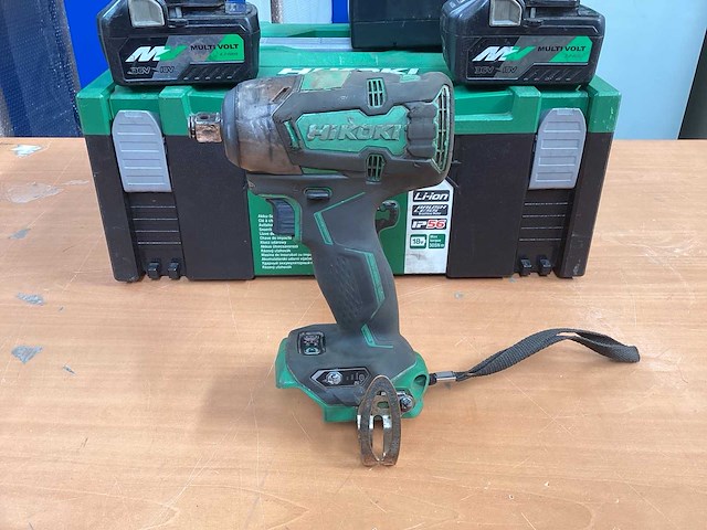 Hikoki wr 18dbdl2 slagmoersleutel 1/2” - 18v incl. bsl 36a18 accu’s + acculader - afbeelding 6 van  11