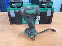 Hikoki wr 18dbdl2 slagmoersleutel 1/2” - 18v incl. bsl 36a18 accu’s + acculader - afbeelding 6 van  11
