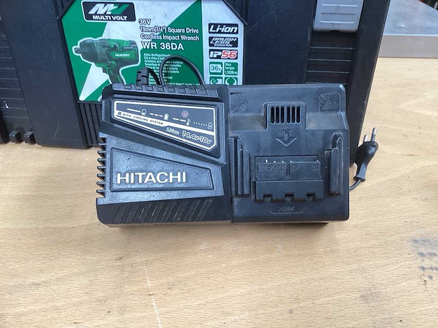 Hikoki wr 36da slagmoersleutel 3/4” - 36v incl. 2x bsl 36a18 accu’s + uc 18yfsl acculader - afbeelding 8 van  10
