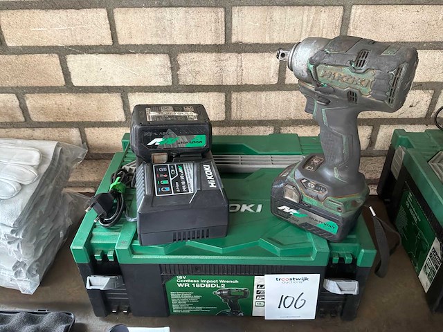 Hikoki wr18ddl2 slagmoersleutel - afbeelding 1 van  3
