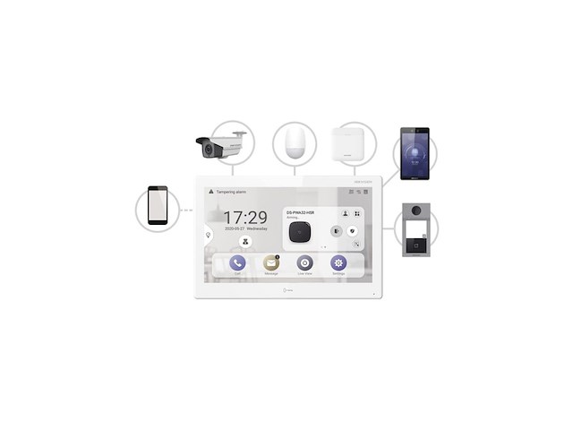 Hikvision android-telefoonbewakingsmonitor ds-kh9310-wte1 wit - afbeelding 2 van  4