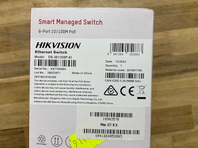 Hikvision smart managed switch - afbeelding 2 van  3