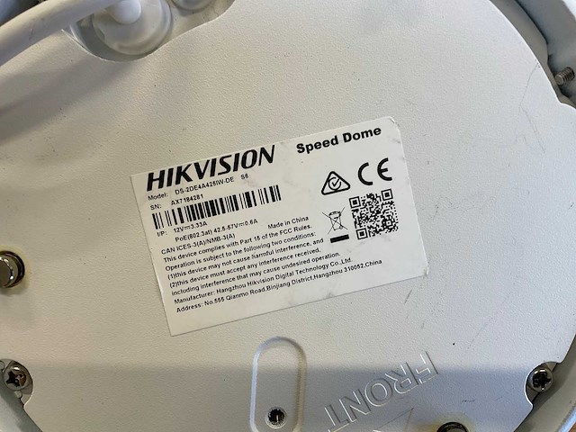 Hikvision speed dome - poe - afbeelding 1 van  2