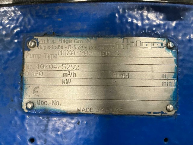 Hilge maxa 200-400 c centrifugaalpomp - afbeelding 10 van  11