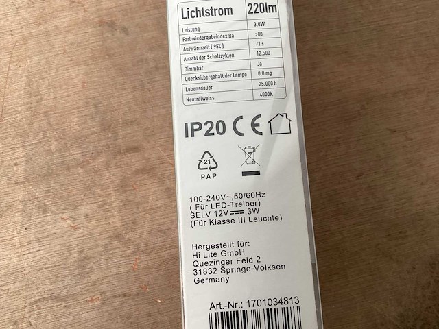 Hilite onderbouwverlichting led met sensor (24x) - afbeelding 5 van  6