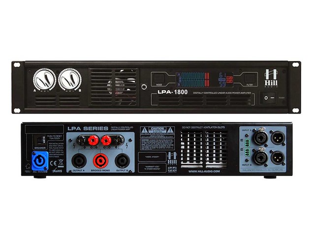 Hill audio lpa-1800 versterker - afbeelding 2 van  3