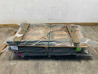 Hillfence - eco-line - enkele poort metaal 100x100 cm groen (3x) - afbeelding 2 van  12