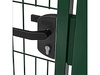 Hillfence - eco-line - enkele poort metaal 100x100 cm groen (3x) - afbeelding 5 van  12