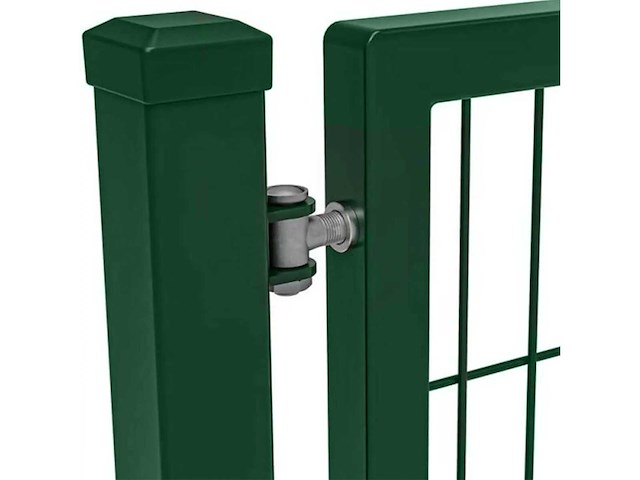 Hillfence - eco-line - enkele poort metaal 100x100 cm groen (3x) - afbeelding 6 van  12