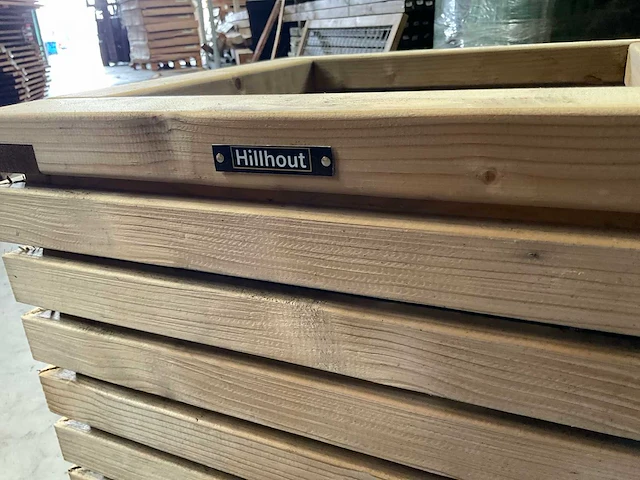 Hillhout bloembak "elan" - 50x50x50 cm (2x) - afbeelding 4 van  5
