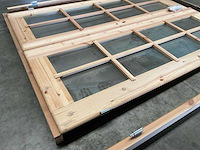 Hillhout deur in kozijn beglaasd - 186x140 cm - afbeelding 3 van  8