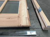 Hillhout deur in kozijn beglaasd - 186x140 cm - afbeelding 4 van  8