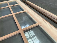 Hillhout deur in kozijn beglaasd - 186x140 cm - afbeelding 5 van  8