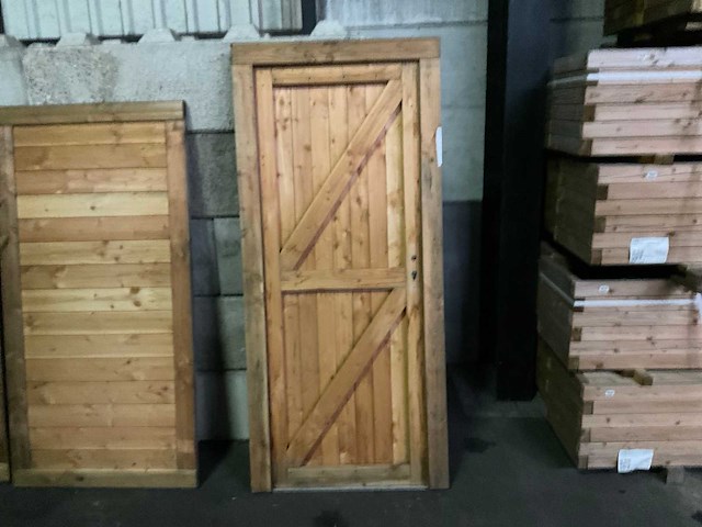 Hillhout douglas buitendeur 200x90 cm - afbeelding 3 van  5