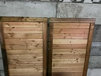 Hillhout douglas dubbelle buitendeur 180x180-3,5 cm - afbeelding 1 van  3