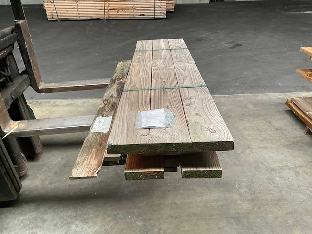 Hillhout douglas tuinbank met rugleuning 200x50x45 cm - afbeelding 1 van  5