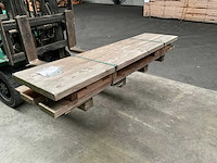 Hillhout douglas tuinbank met rugleuning 200x50x45 cm - afbeelding 2 van  5