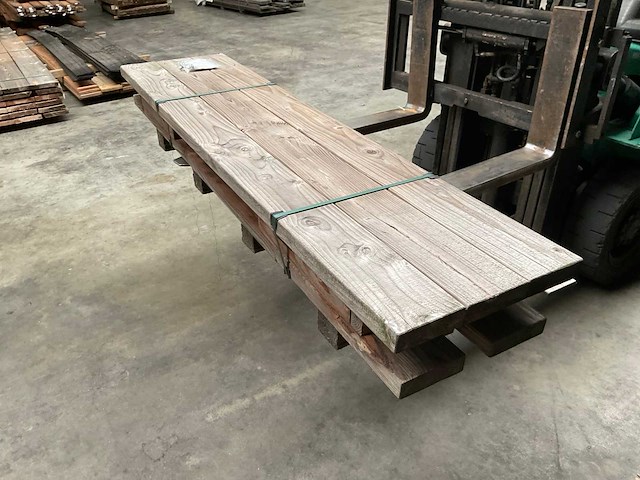 Hillhout douglas tuinbank met rugleuning 200x50x45 cm - afbeelding 4 van  5