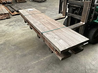 Hillhout douglas tuinbank met rugleuning 200x50x45 cm - afbeelding 4 van  5