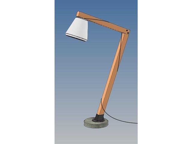 Hillhout flora buitenlamp 200cm e27 (2x) - afbeelding 2 van  3