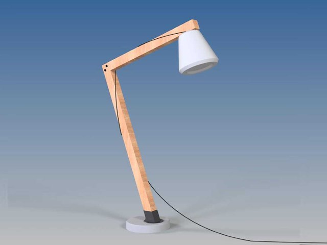 Hillhout flora buitenlamp 200cm e27 (2x) - afbeelding 1 van  5