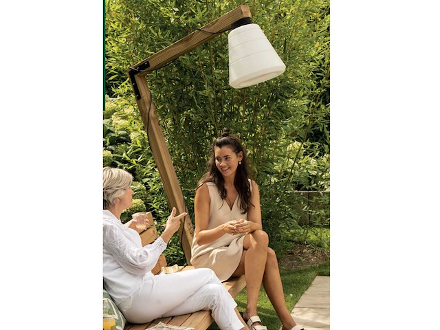 Hillhout flora buitenlamp 200cm e27 (2x) - afbeelding 3 van  4