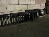 Hillhout geïmpregneerd hekwerk 223x73 cm zwart (3x) - afbeelding 2 van  9