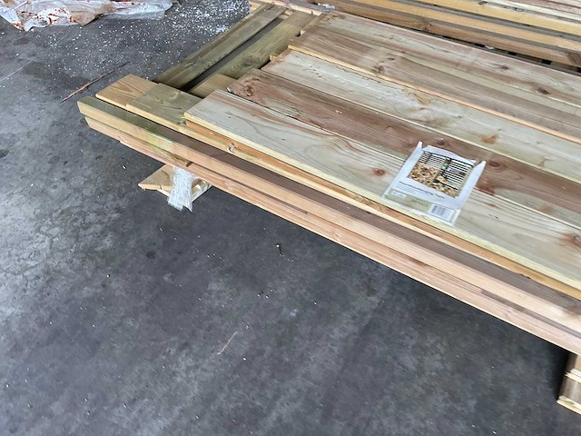 Hillhout haardhoutberging "twin" - 176x190x60 cm - afbeelding 4 van  9