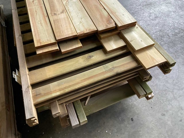 Hillhout haardhoutberging "twin" - 176x190x60 cm - afbeelding 8 van  9