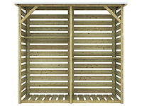 Hillhout haardhoutberging twin - 176x60x190 cm - afbeelding 3 van  3