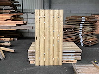 Hillhout tuinpoort metalen frame 195x100 cm - afbeelding 1 van  4