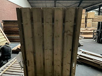 Hillhout tuinpoort metalen frame 195x100 cm - afbeelding 3 van  4