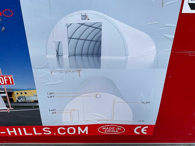 Hills single tube nissenhut opslagtent - afbeelding 4 van  6