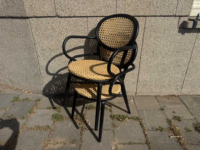 Hilma - terrasstoel webbing met arm (12x) - afbeelding 3 van  7