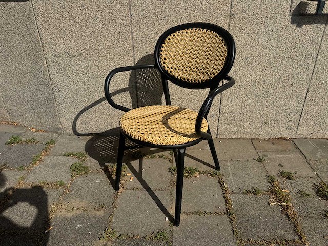 Hilma - terrasstoel webbing met arm (8x) - afbeelding 1 van  7