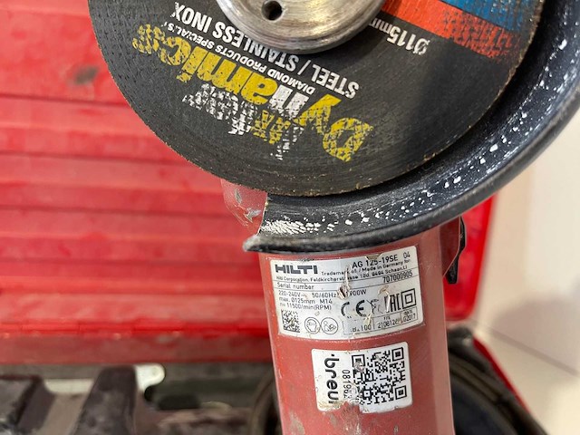 Hilti - ag 125-19se - elektrische haakse slijper - afbeelding 3 van  3