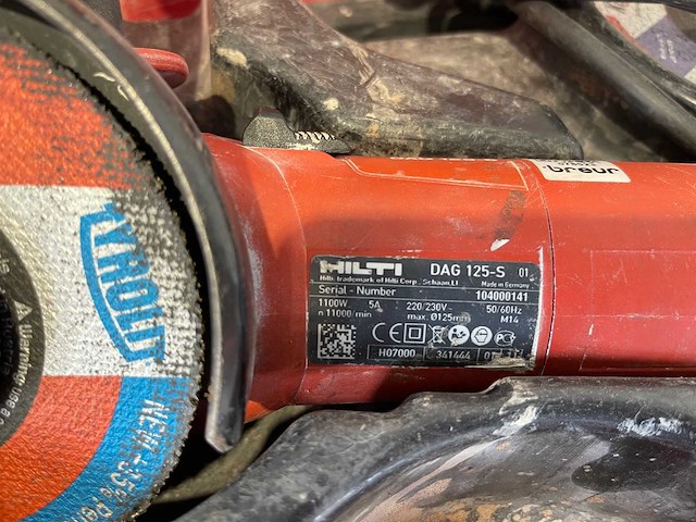 Hilti - dag 125-s - elektrische haakse slijper - afbeelding 3 van  3