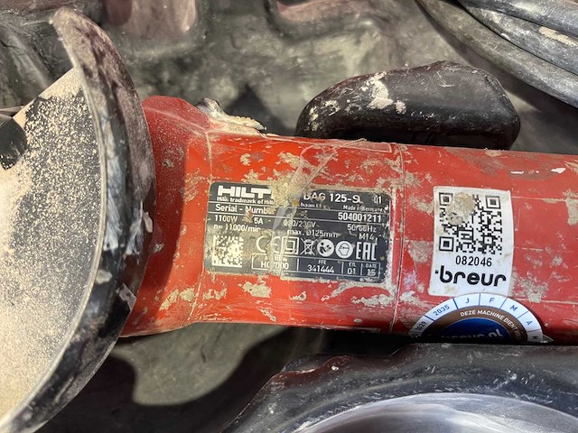 Hilti - dag 125-s - elektrische haakse slijper - afbeelding 3 van  3