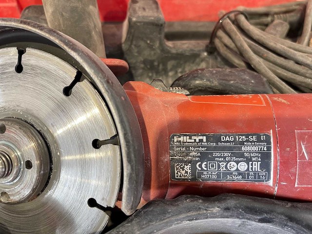 Hilti - dag 125-se - elektrische haakse slijper - afbeelding 2 van  2