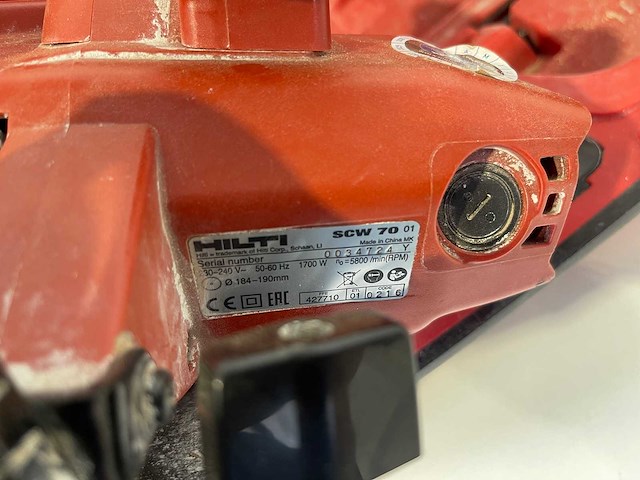 Hilti - scw 70 - elektrische cirkelzaag - afbeelding 3 van  3