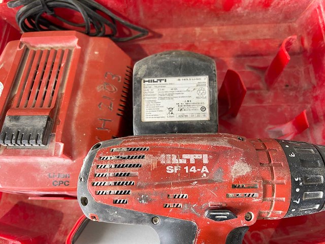Hilti - sf 14-a - 14.4v accu schroef/boormachine - afbeelding 3 van  3