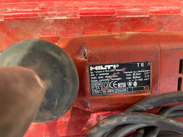 Hilti - te 1 - elektrische boorhamer - afbeelding 3 van  3